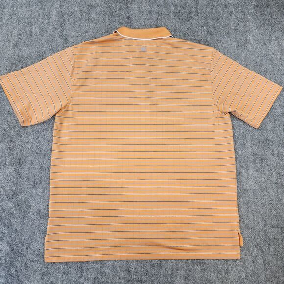 Brooks Brothers Shirt Mens XXL Orange Striped Polo Country Club ProSport Casual - Picture 3 of 16